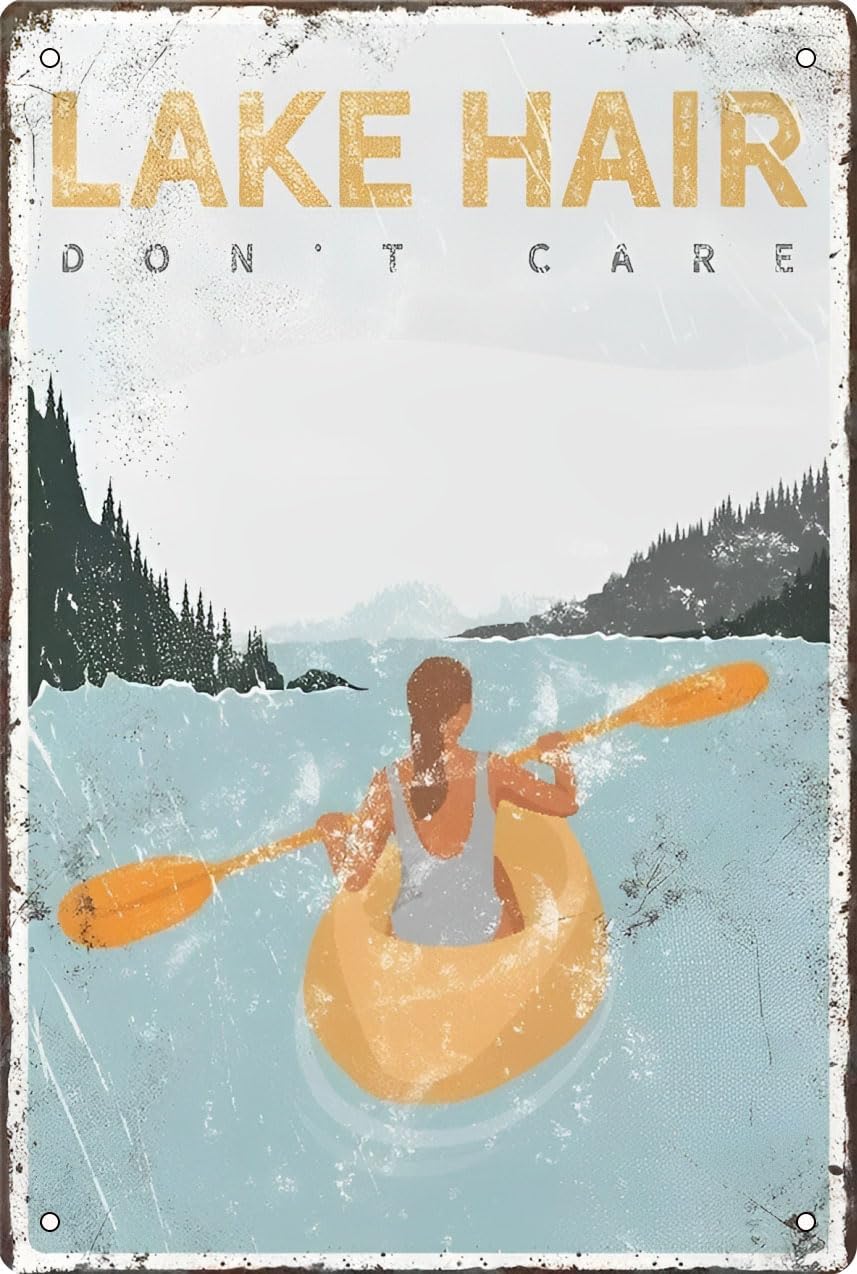 House Hair Care - Lake Hair Dont Care Poster -