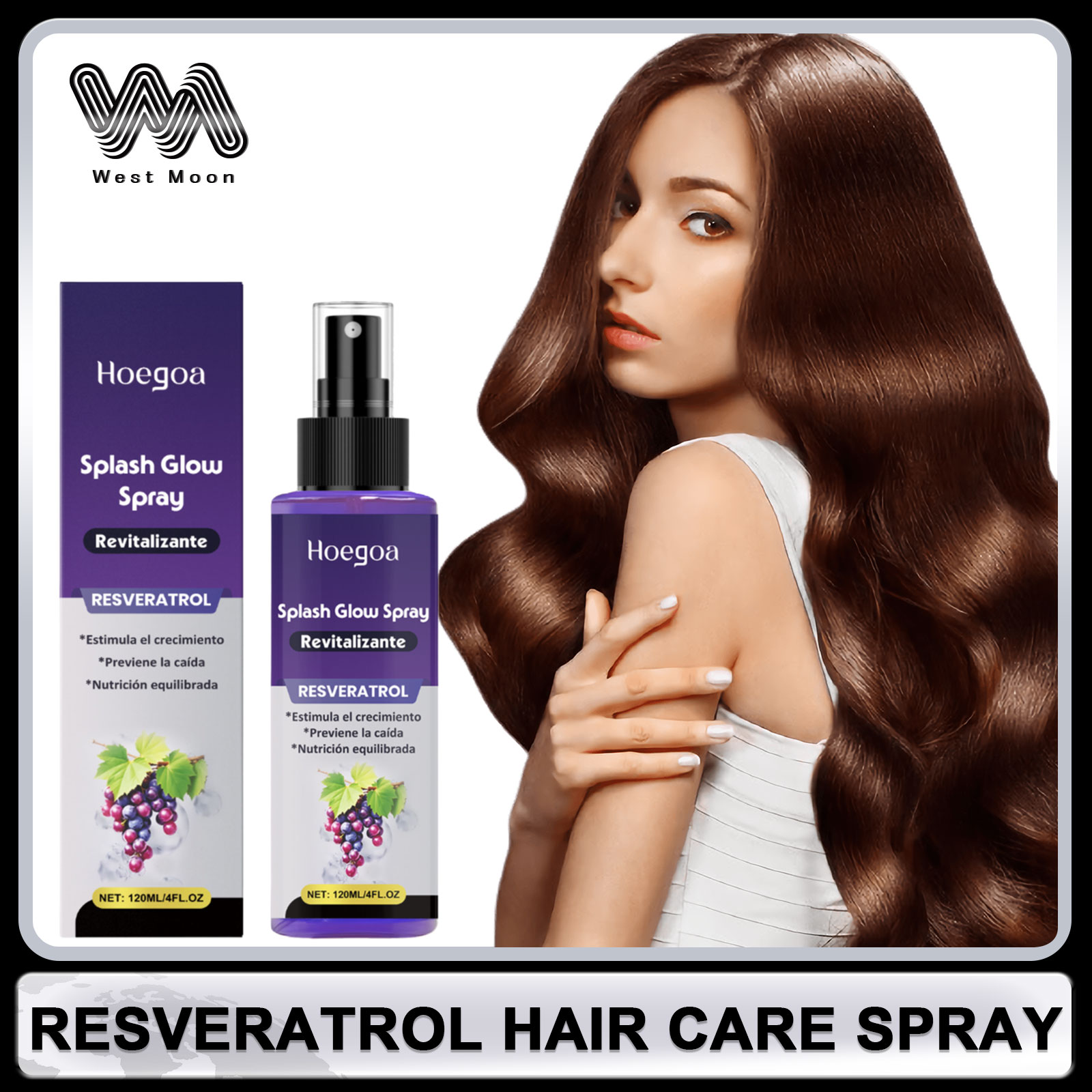 Hair Care Growth - Resveratrol Hair Care Spray Anti Baldness