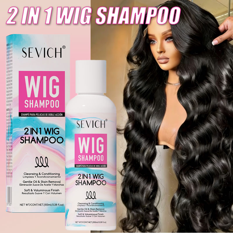 Hair Care Conditioner - 2-IN-1 Wig Shampoo Professional Anti-Frizz Softening