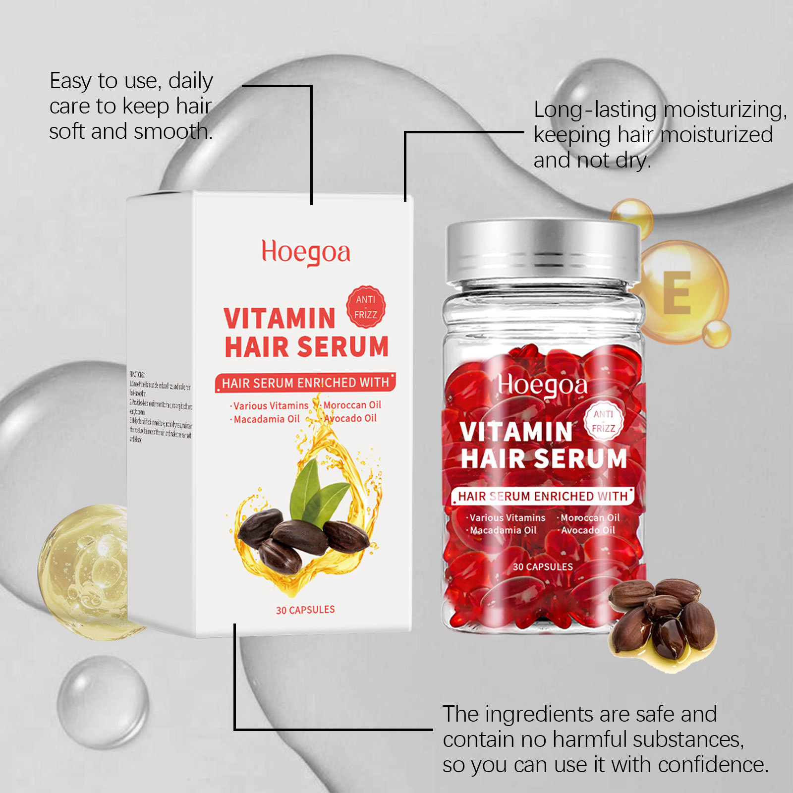 Hair Care Long Hair - Vitamin Hair Care Serum Capsules Increase