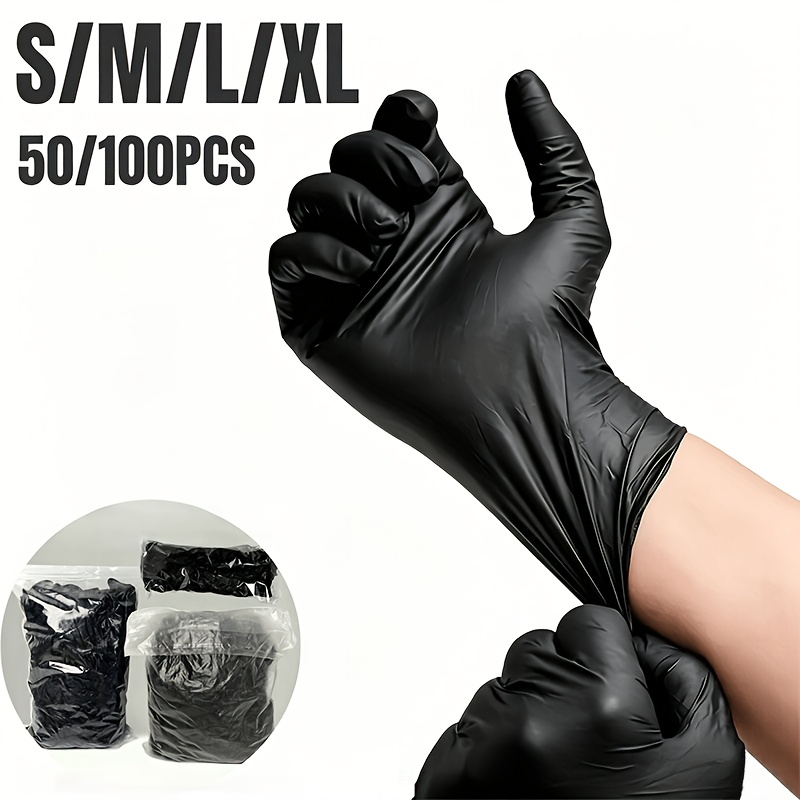 Black Disposable Nitrile Glove - Hair Care Works recension och pris