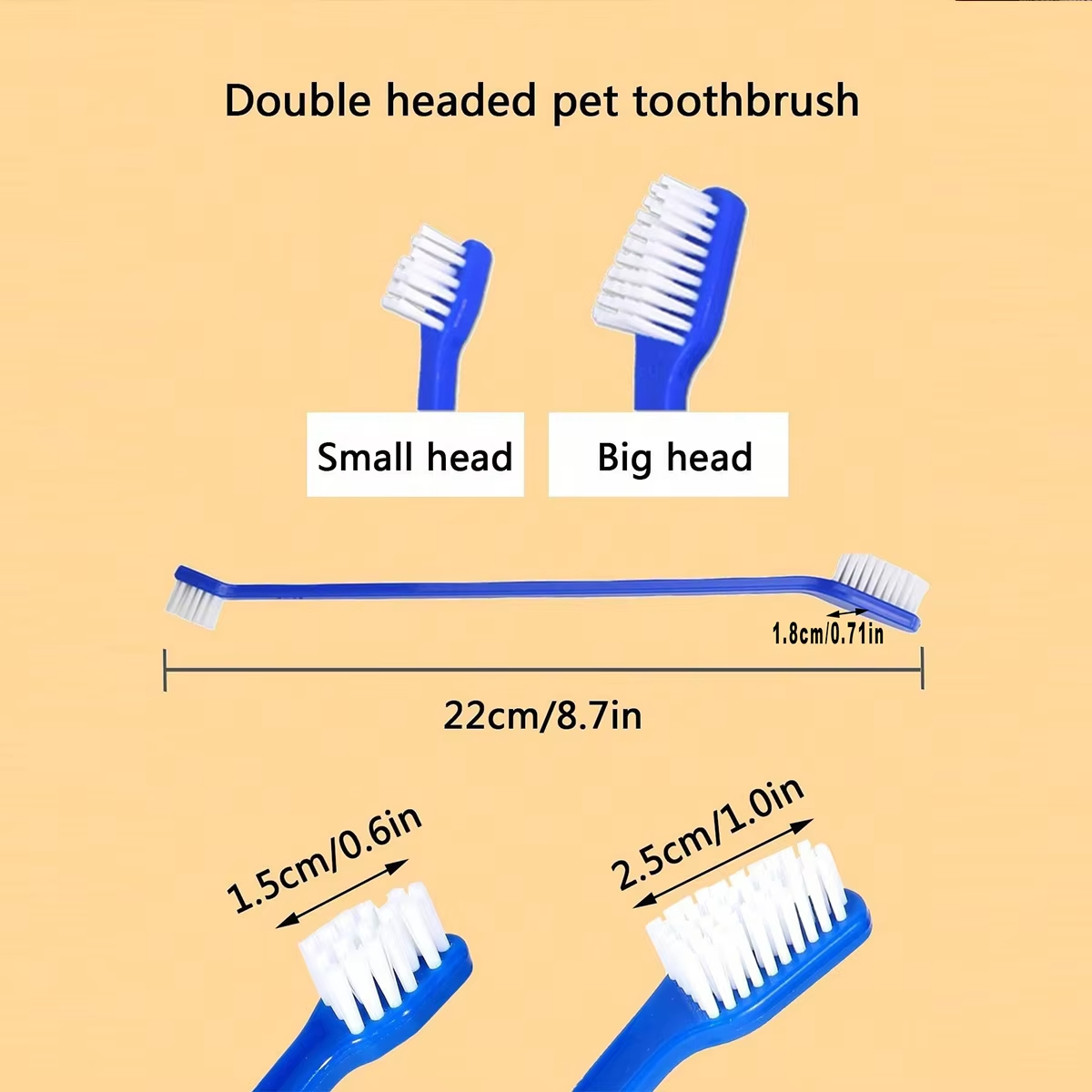 5pcs/set Long Handle Pet Tooth - Hair Care Long Hair recension och pris