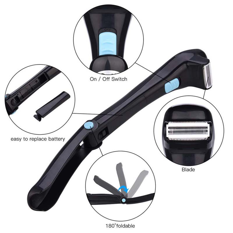 Electric Back Body Trimmer wit - Hair Care Long Hair recension och pris