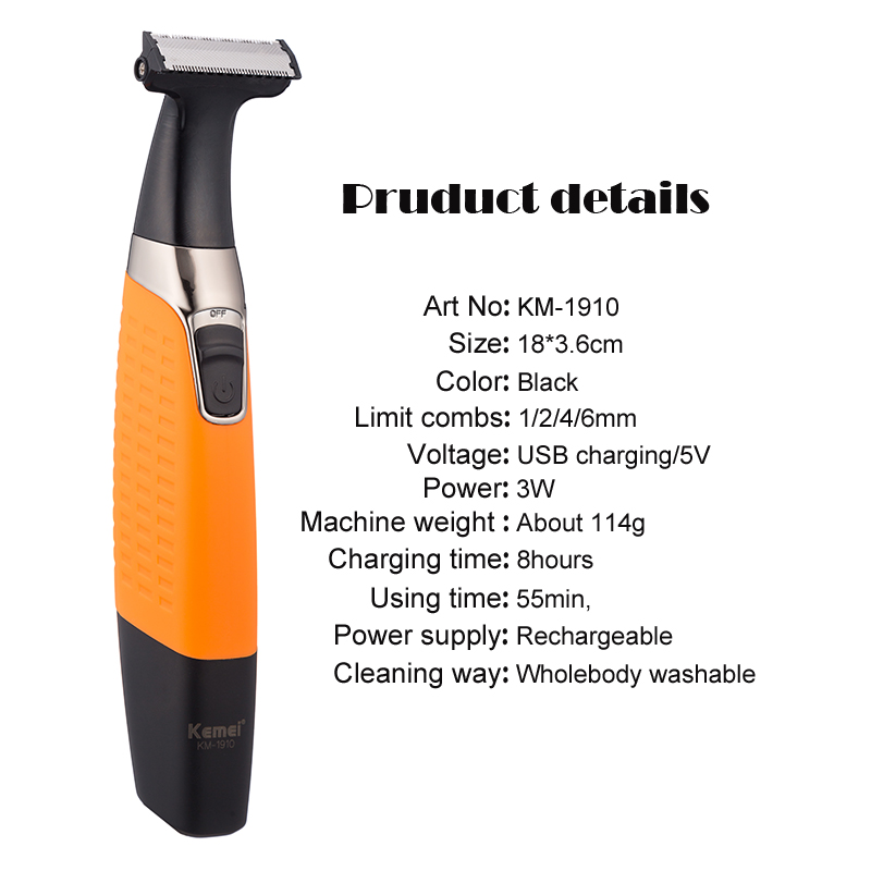 Kemei 1910 Rechargeable Electr - Hair Care Works recension och pris