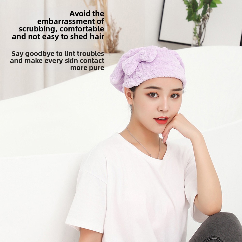 Bow-Knot Shower Cap Super Abso - Hair Care Long Hair recension och pris