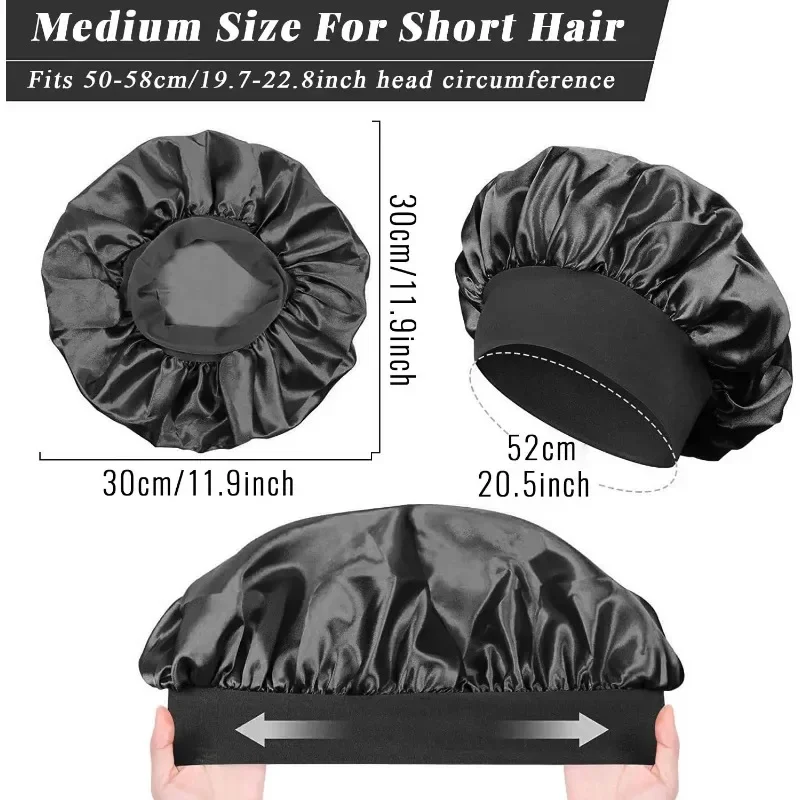 Large Satin Sleep Bonnet Silky - Hair Care Long Hair recension och pris